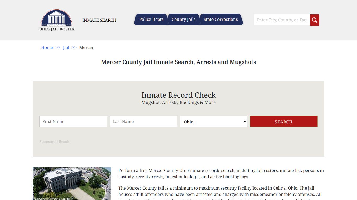 Mercer County Jail Inmate Search, Arrests and Mugshots