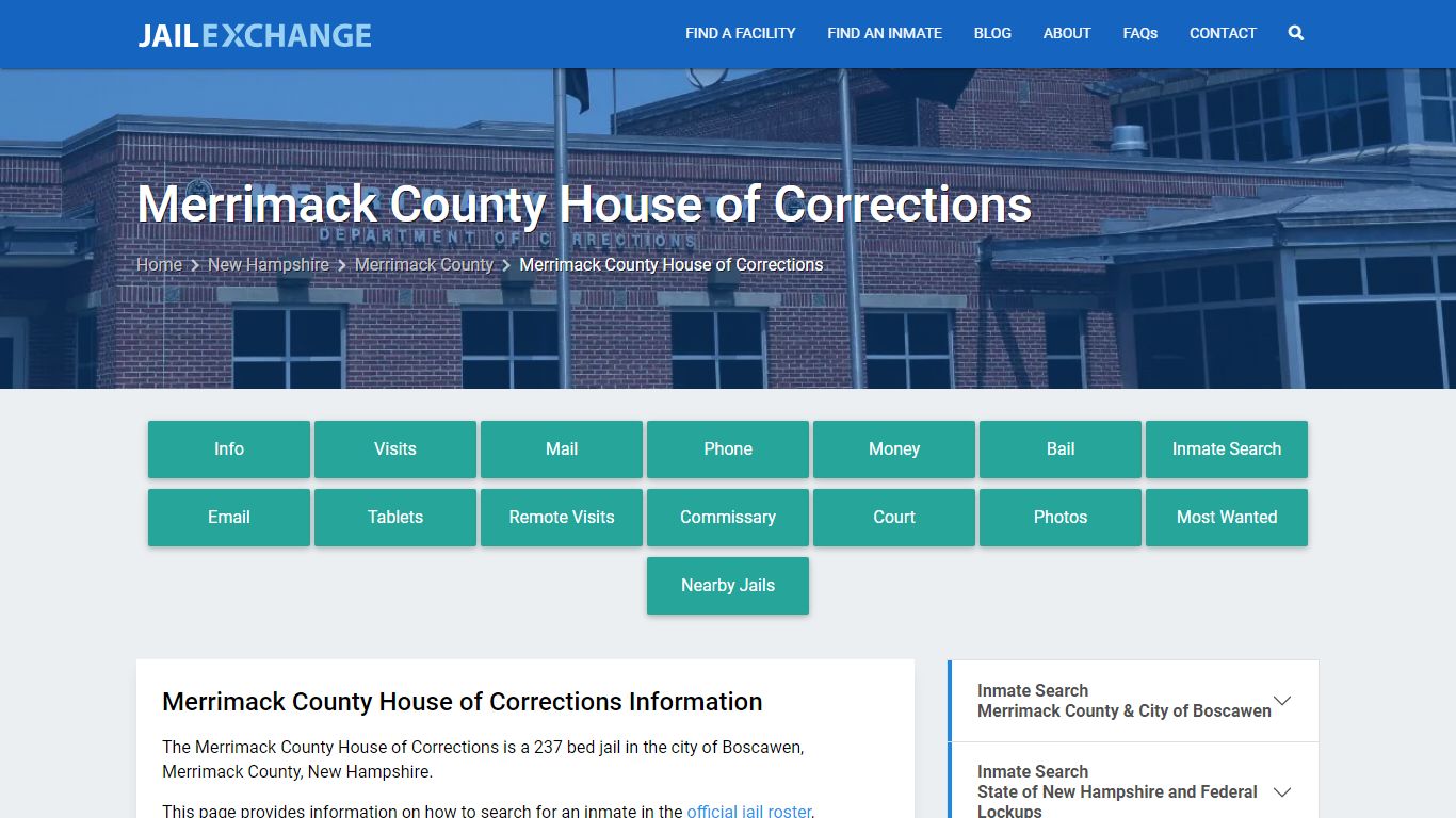 Merrimack County House of Corrections - Jail Exchange