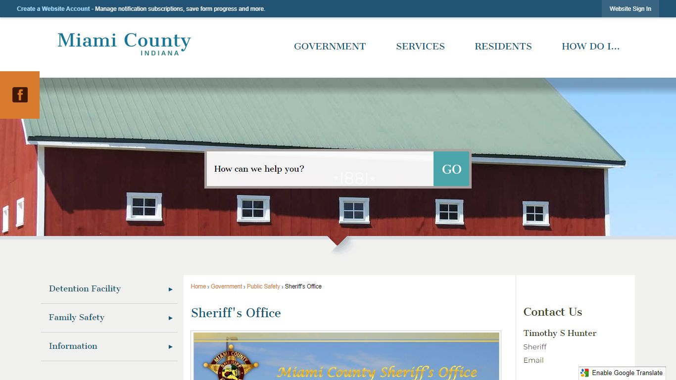Sheriff's Office | Miami County, IN