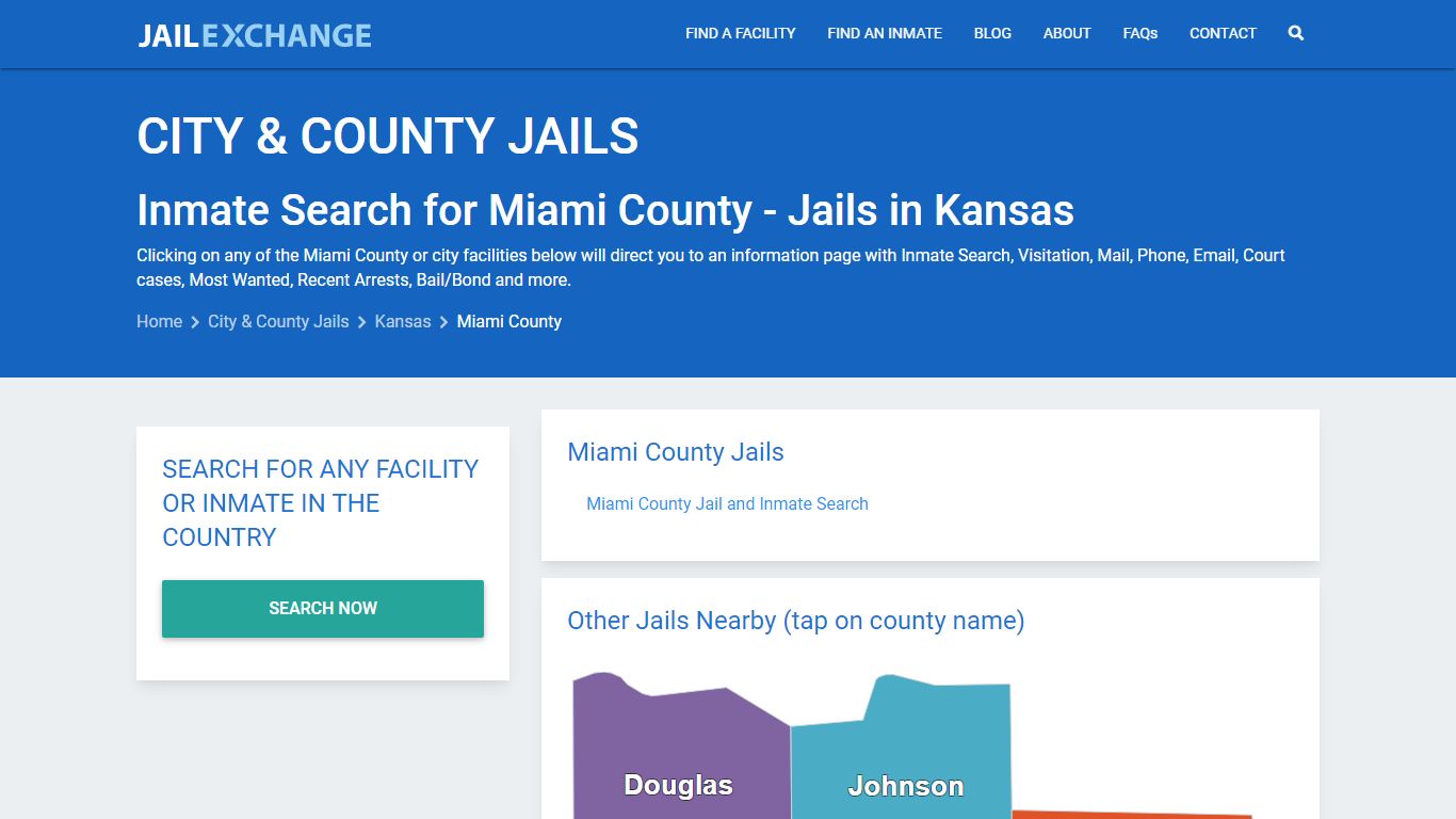 Inmate Search for Miami County | Jails in Kansas - Jail Exchange
