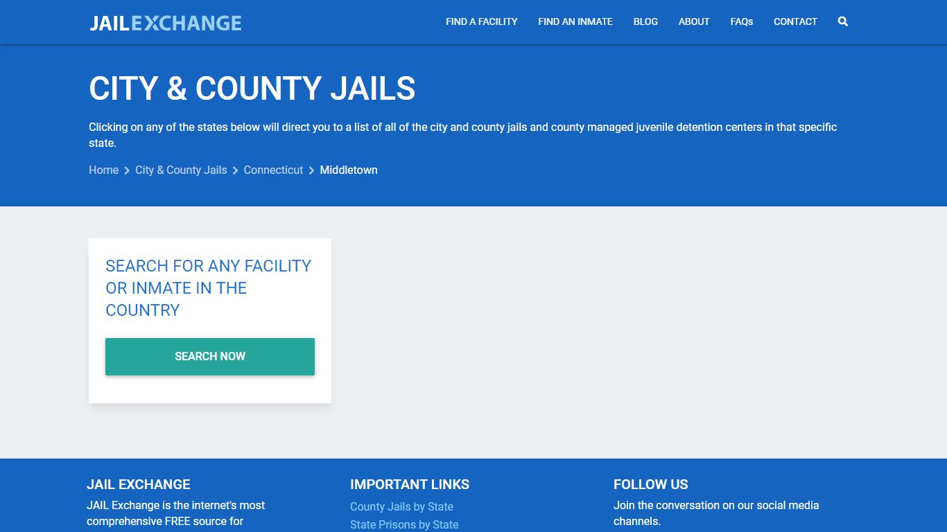 Middletown City Jail, CT - Jail Exchange