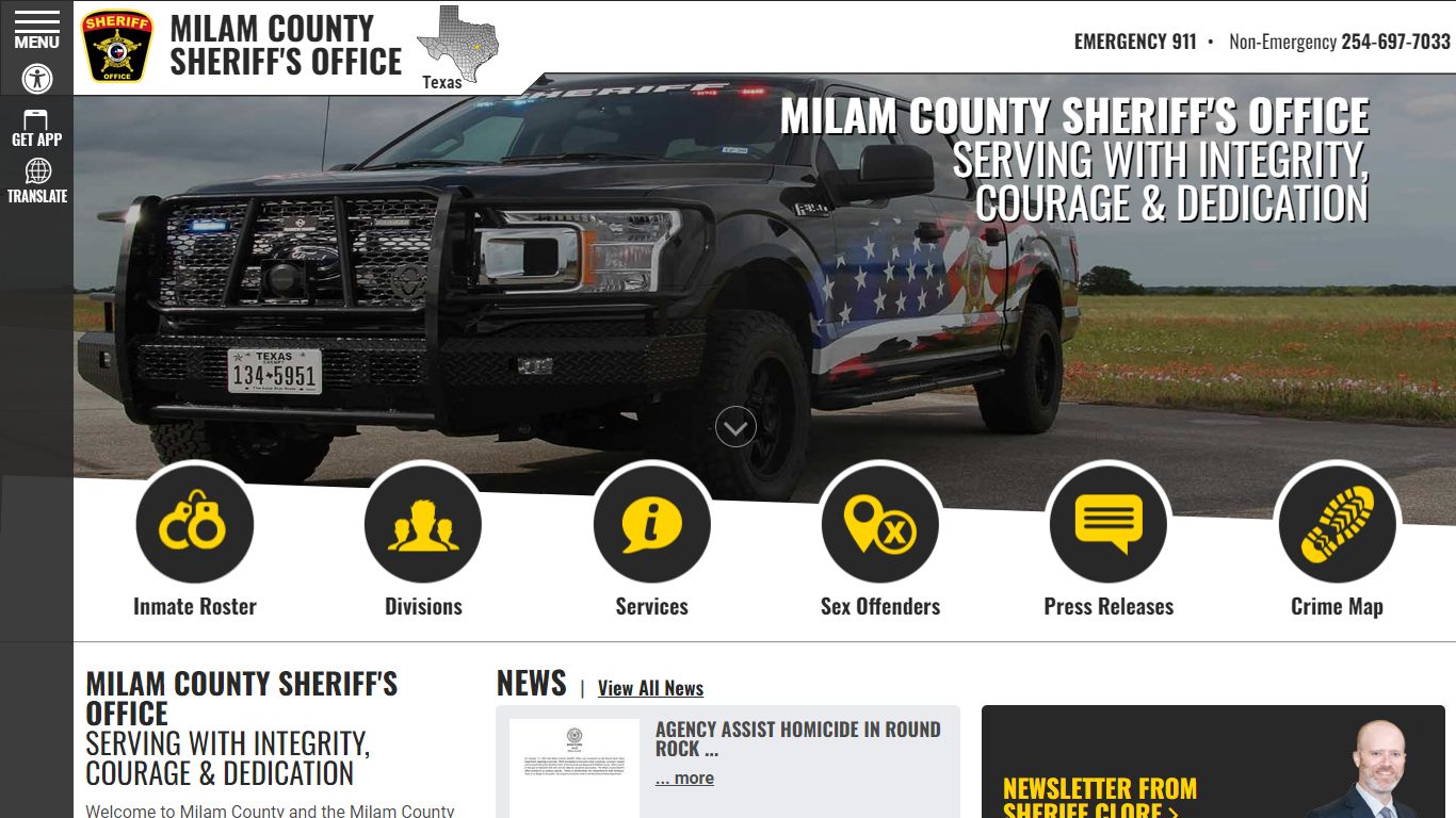 Milam County Sheriff TX