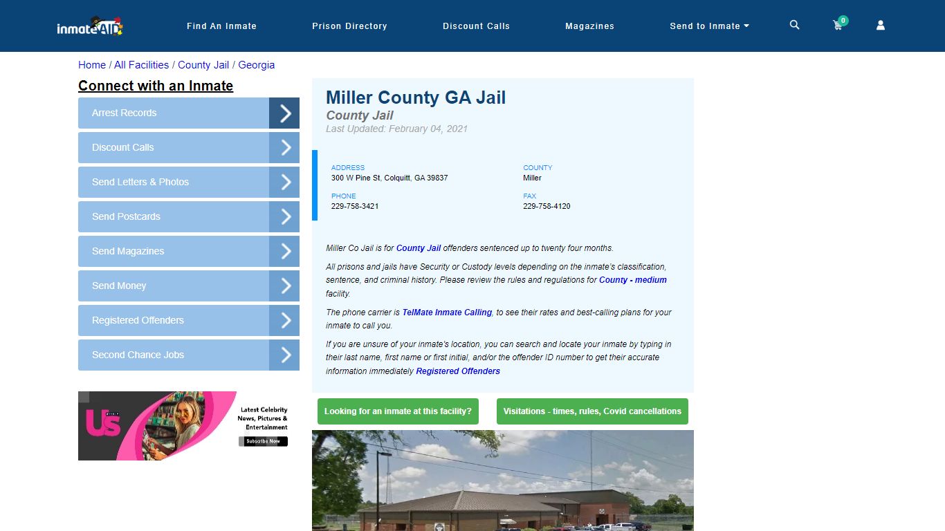 Miller County GA Jail - Inmate Locator - Colquitt, GA