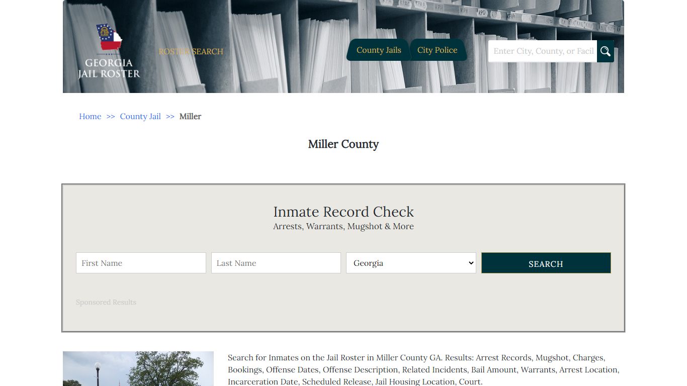 Miller County | Georgia Jail Inmate Search