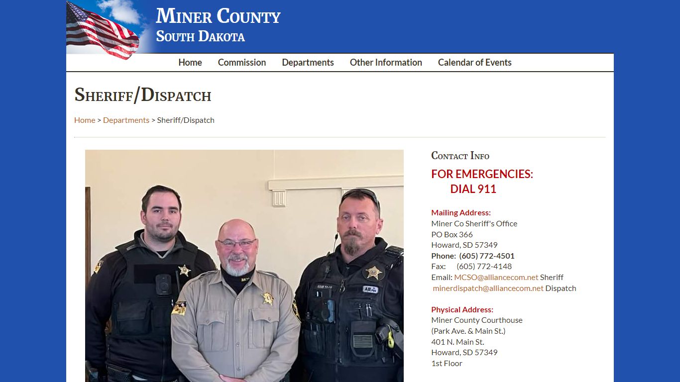 Sheriff - Miner County