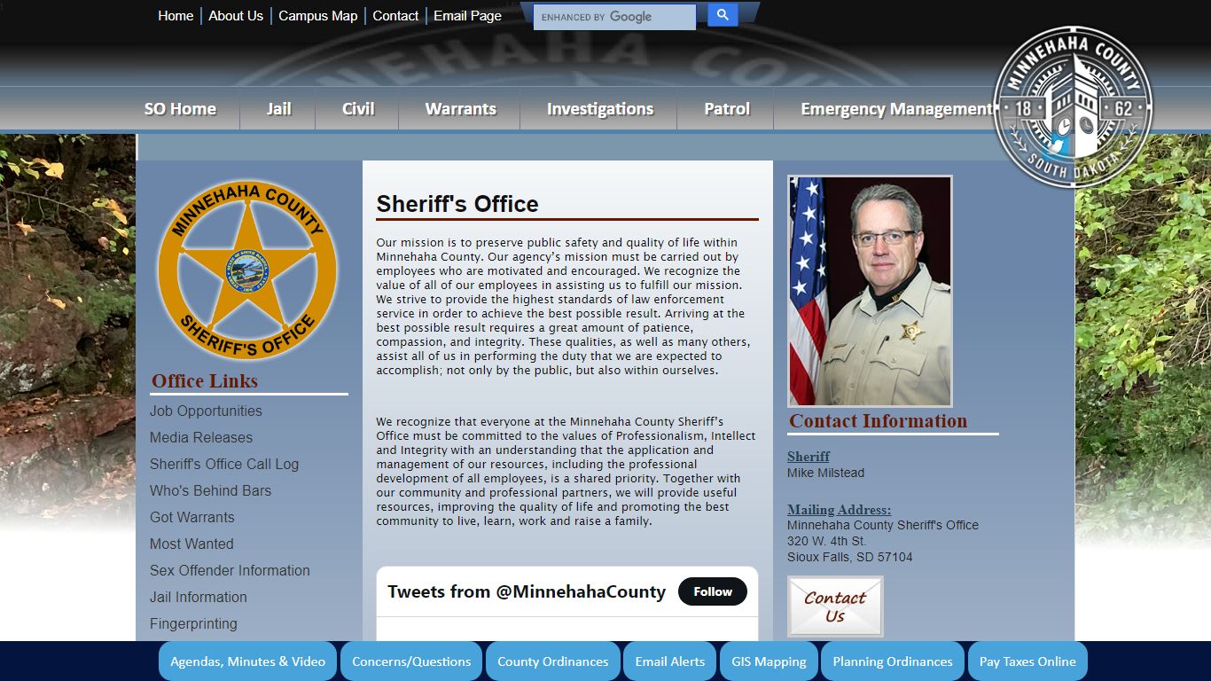 Minnehaha County, South Dakota Official Website - Sheriff's Office