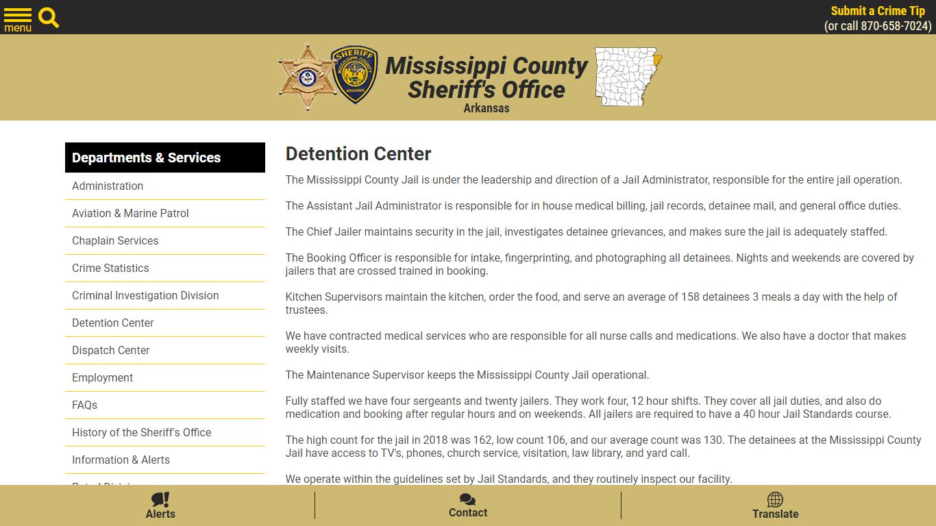 Detention Center - Mississippi County AR Sheriff