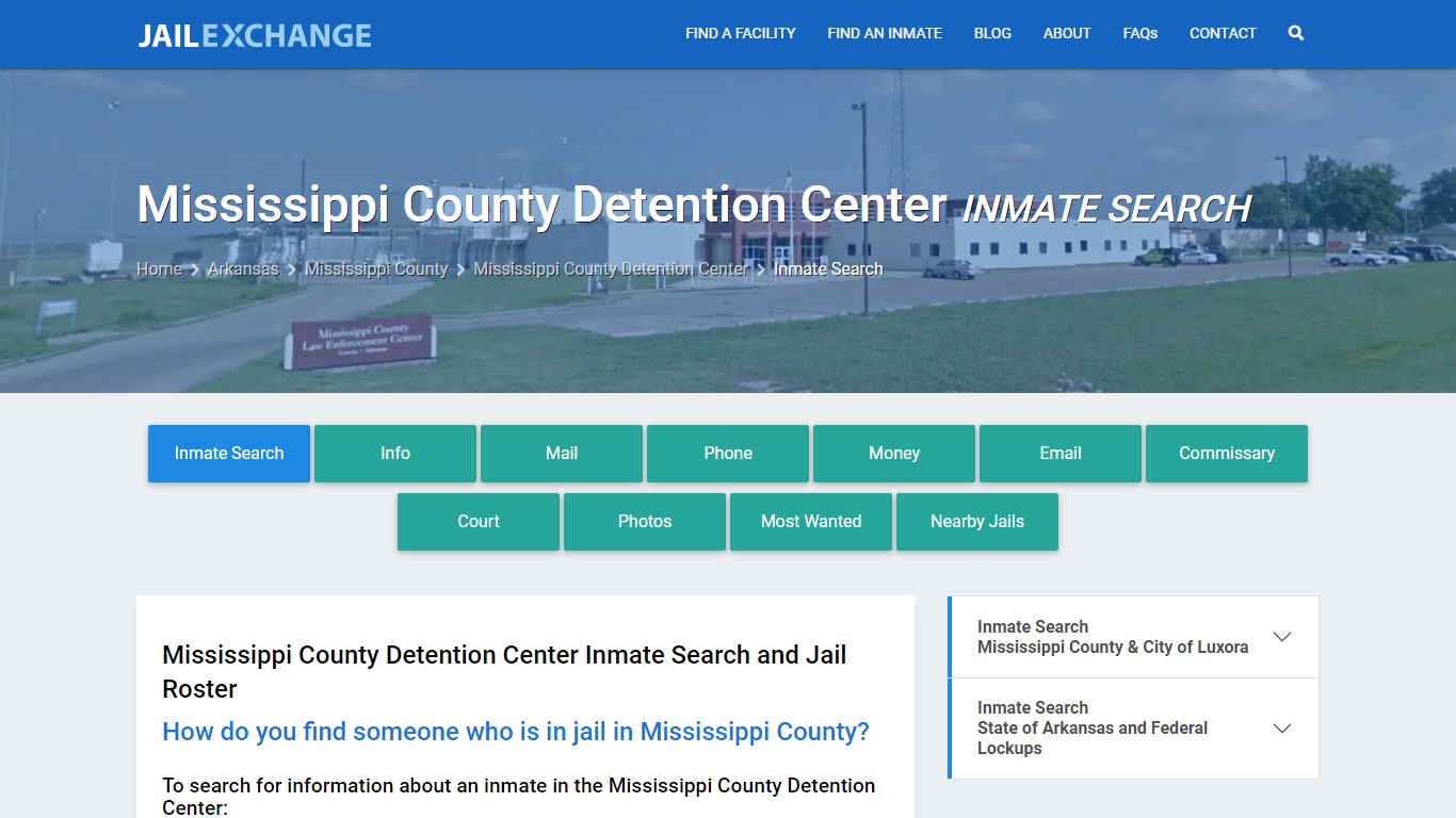 Mississippi County Detention Center Inmate Search - Jail Exchange
