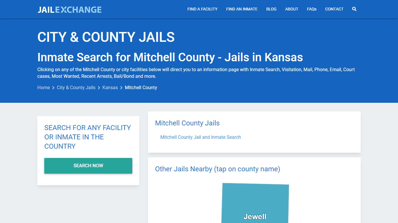 Inmate Search for Mitchell County | Jails in Kansas - Jail Exchange