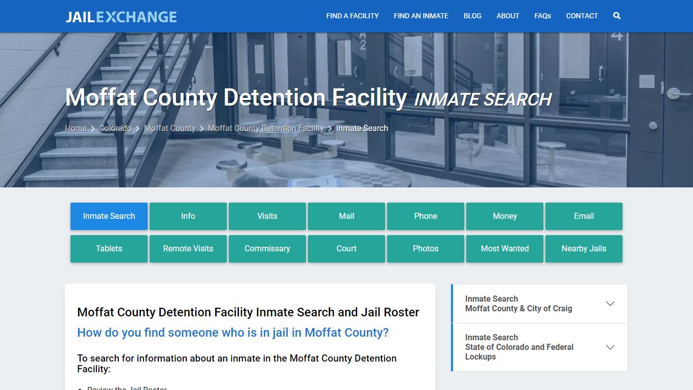 Moffat County Detention Facility Inmate Search - Jail Exchange
