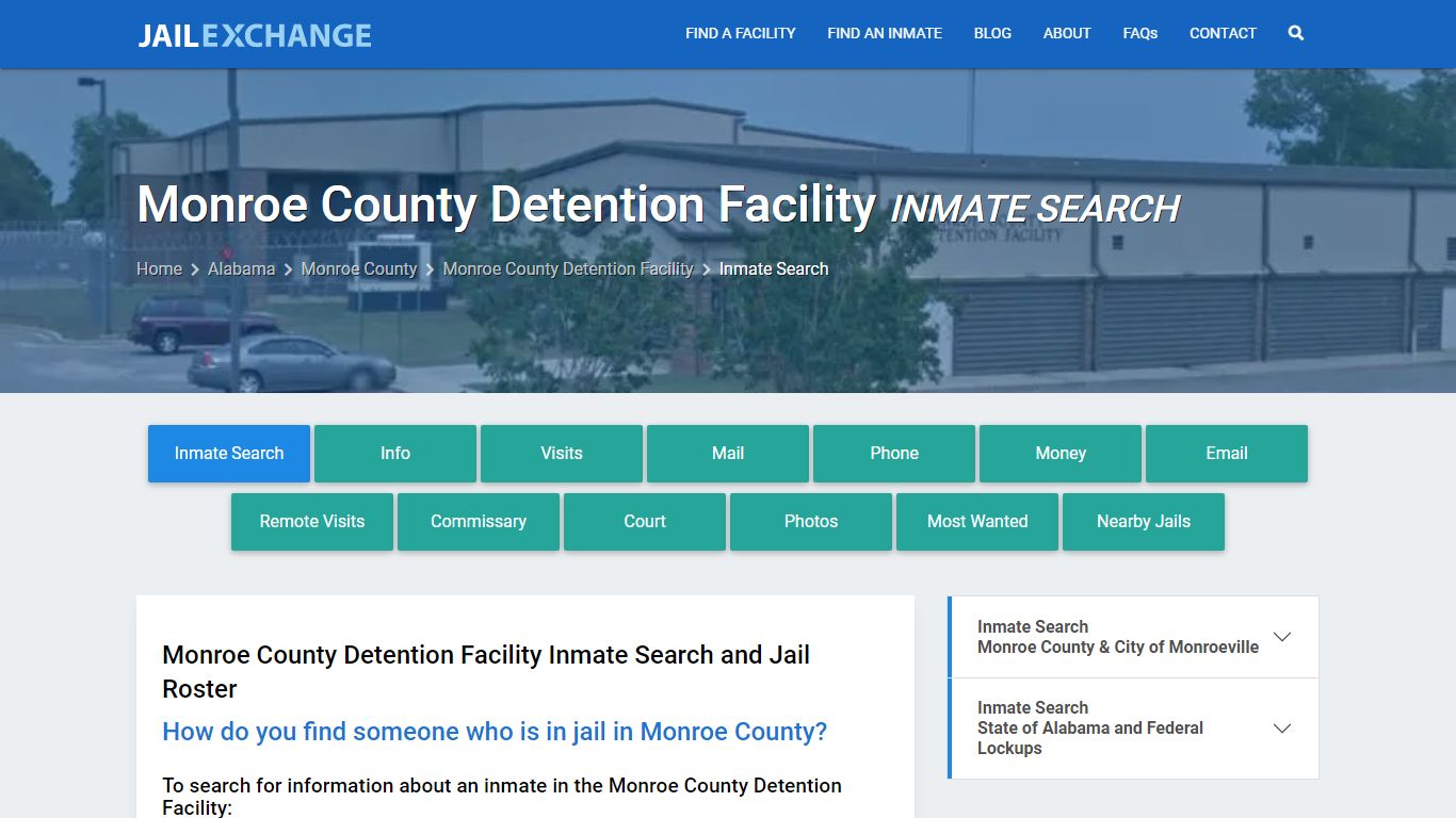 Monroe County Detention Facility Inmate Search - Jail Exchange