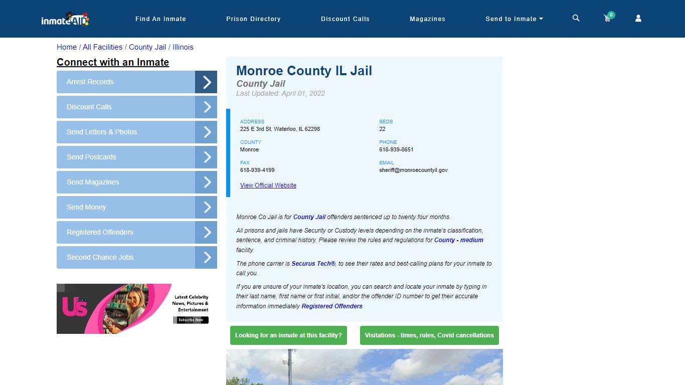 Monroe County IL Jail - Inmate Locator - Waterloo, IL