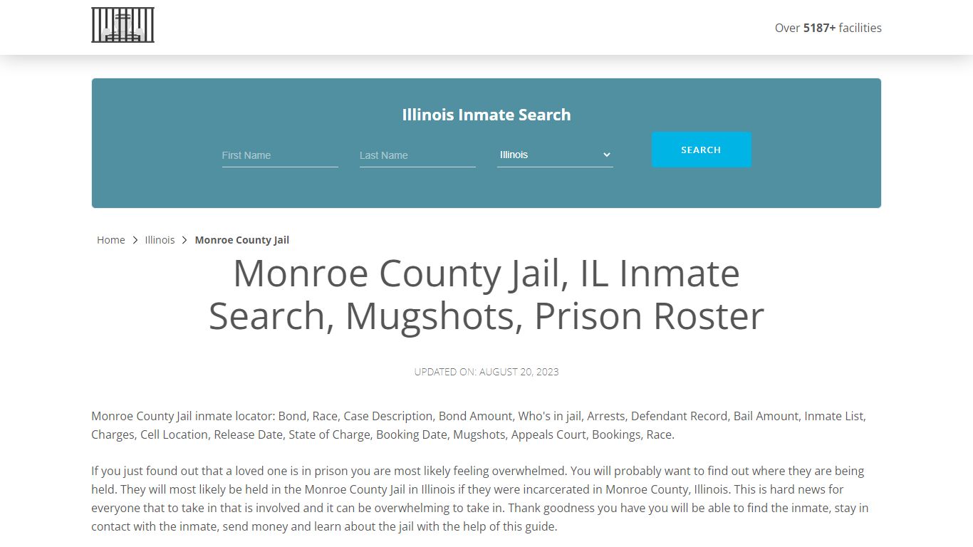 Monroe County Jail, IL Inmate Search, Mugshots, Prison Roster