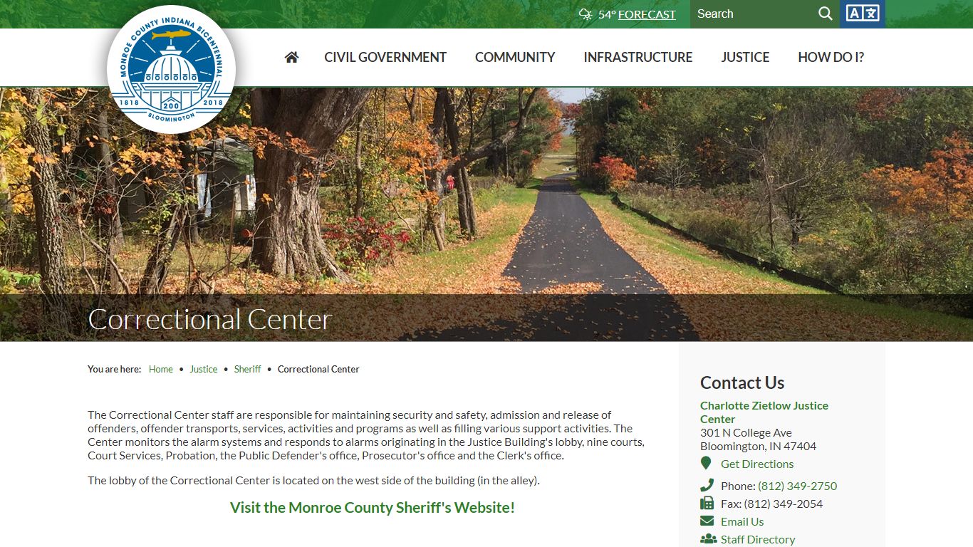 Correctional Center / Monroe County, IN