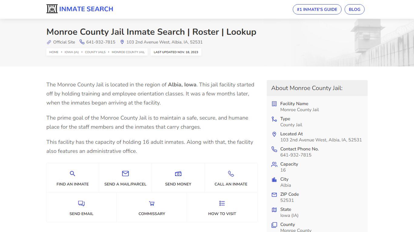 Monroe County Jail Inmate Search | Roster | Lookup