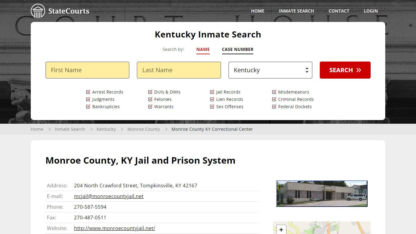 Monroe County KY Correctional Center Inmate Records Search, Kentucky ...