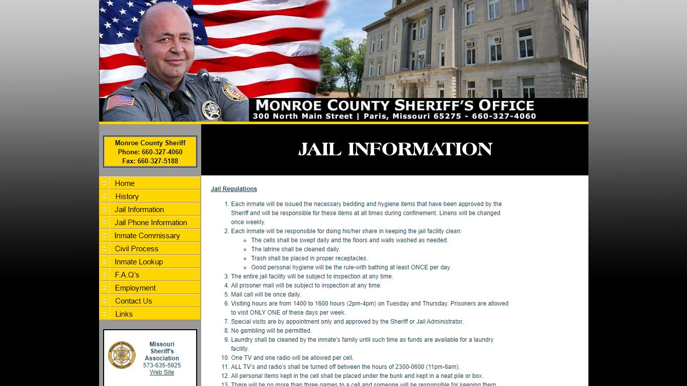 Welcome to the Monroe County Sheriff's Department