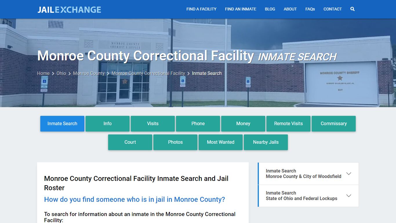 Monroe County Correctional Facility Inmate Search - Jail Exchange