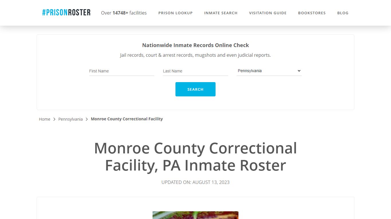 Monroe County Correctional Facility, PA Inmate Roster - Prisonroster