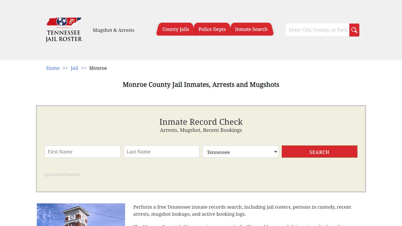 Monroe County Jail Inmates, Arrests and Mugshots - Jail Roster Search