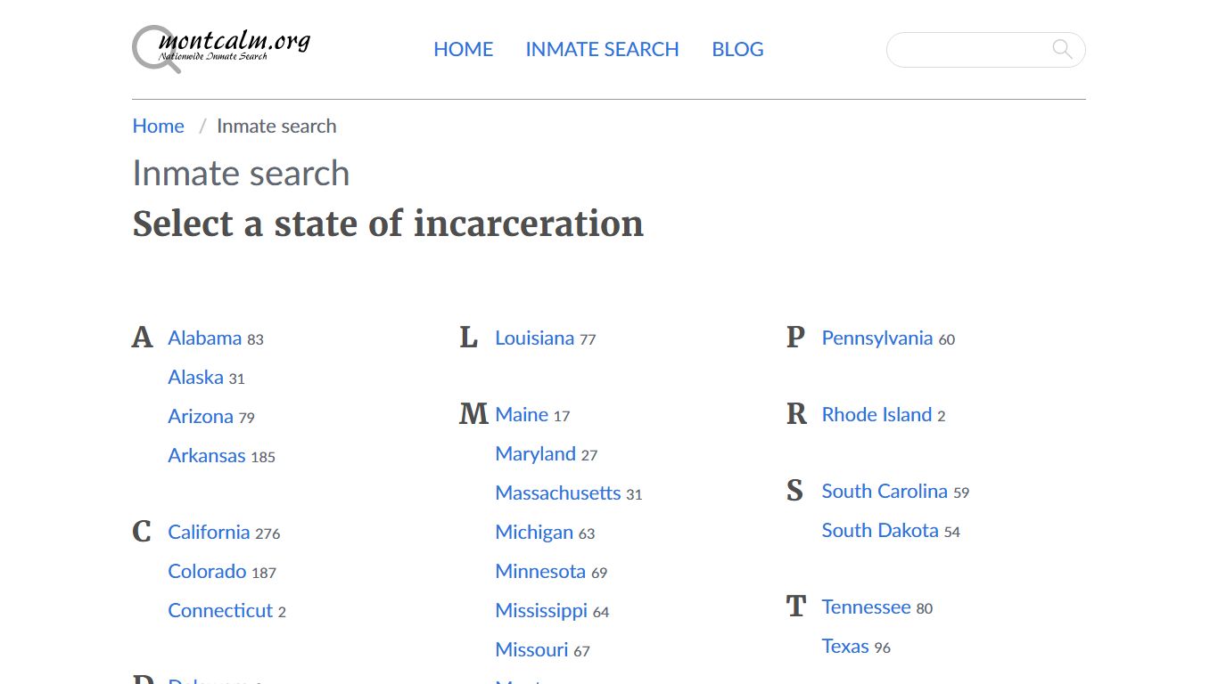 Inmate search - Montcalm County, Michigan