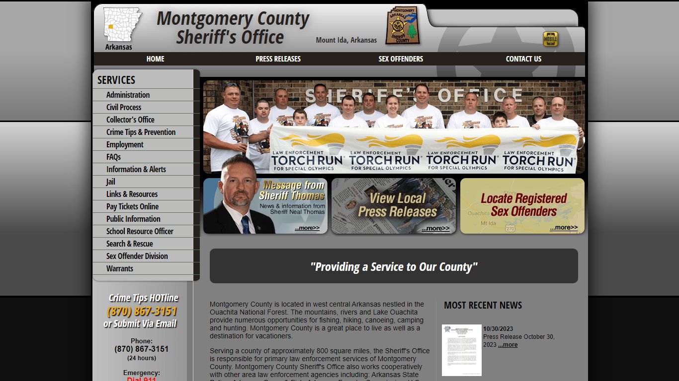 Montgomery County AR Sheriff's Office