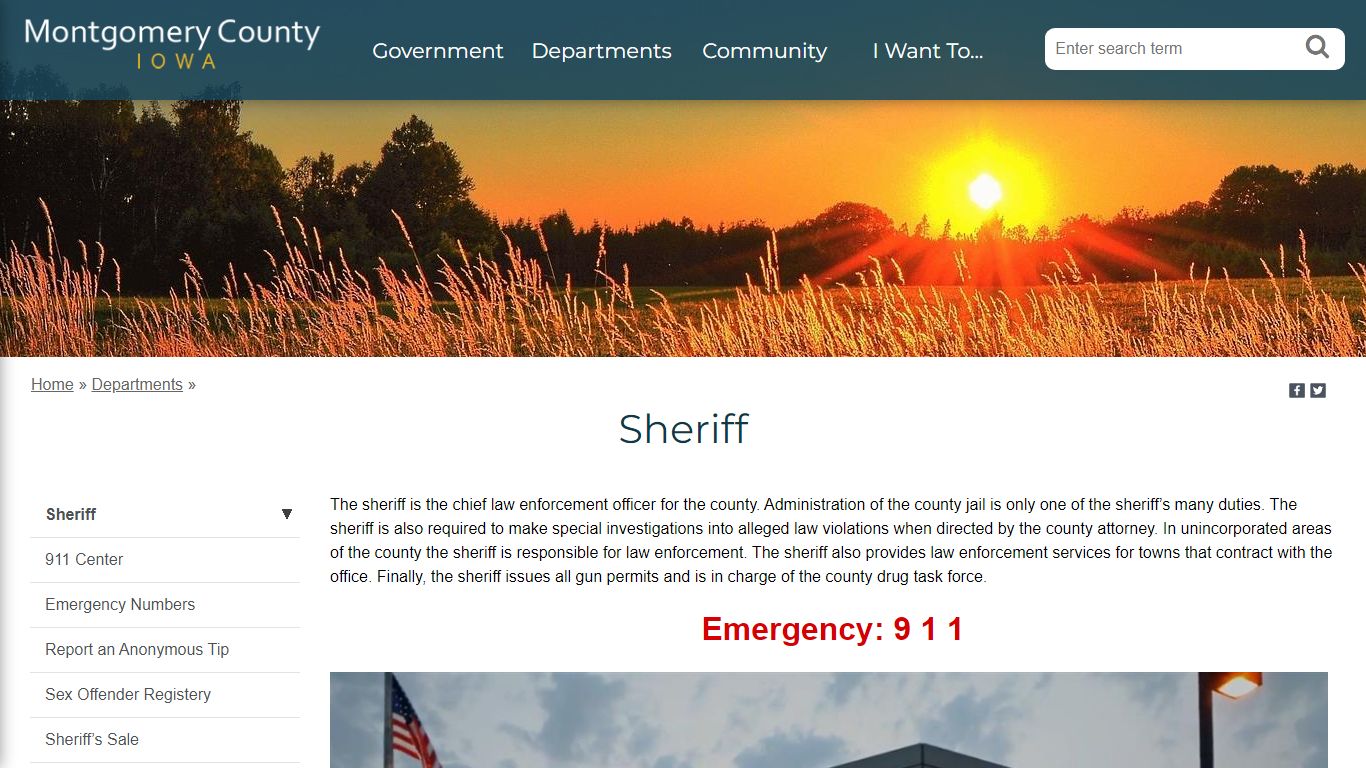 Sheriff - Montgomery County IA