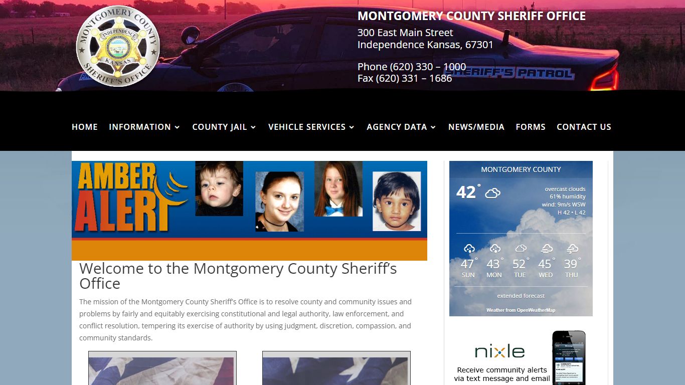 Montgomery County Sheriff's Office Website