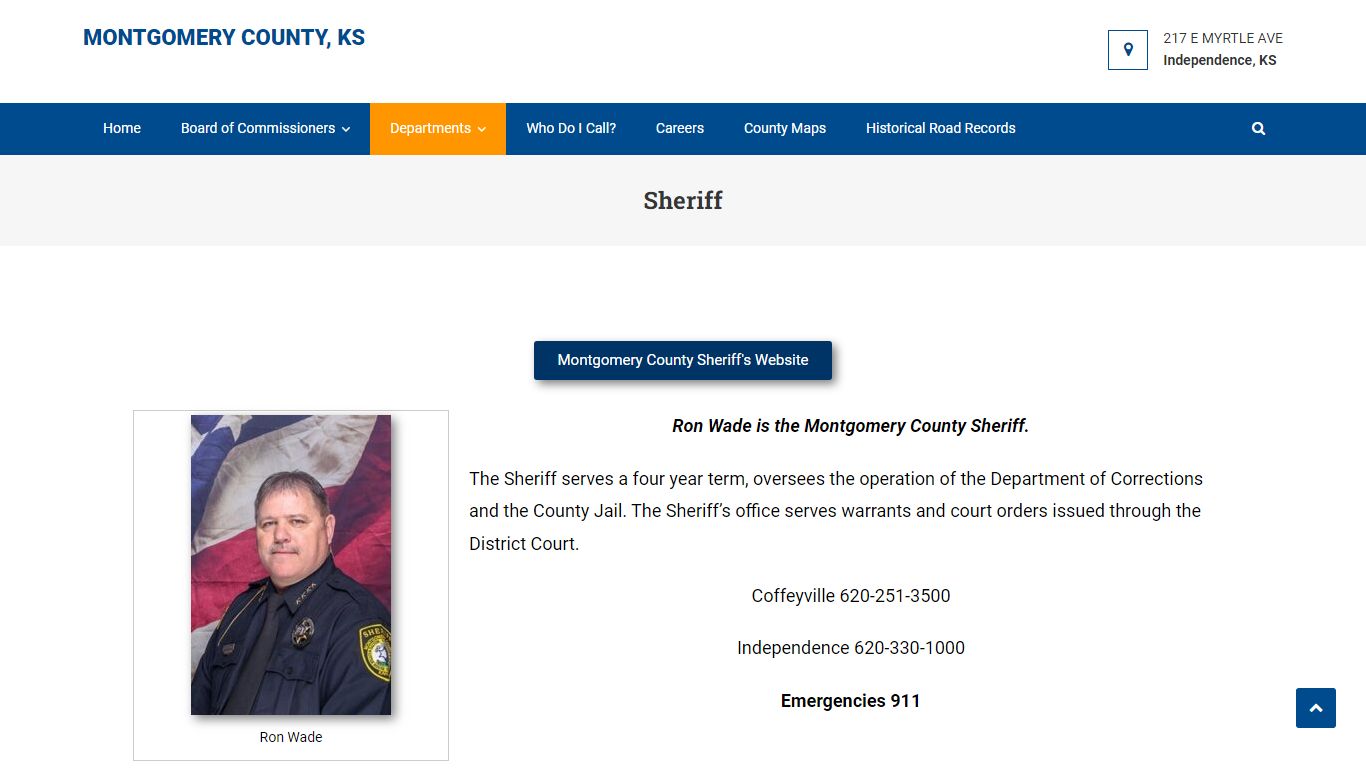 Sheriff – Montgomery County, KS