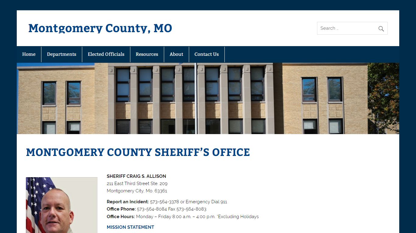 MONTGOMERY COUNTY SHERIFF’S OFFICE – Montgomery County, MO