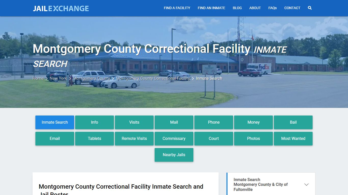 Montgomery County Correctional Facility Inmate Search - Jail Exchange