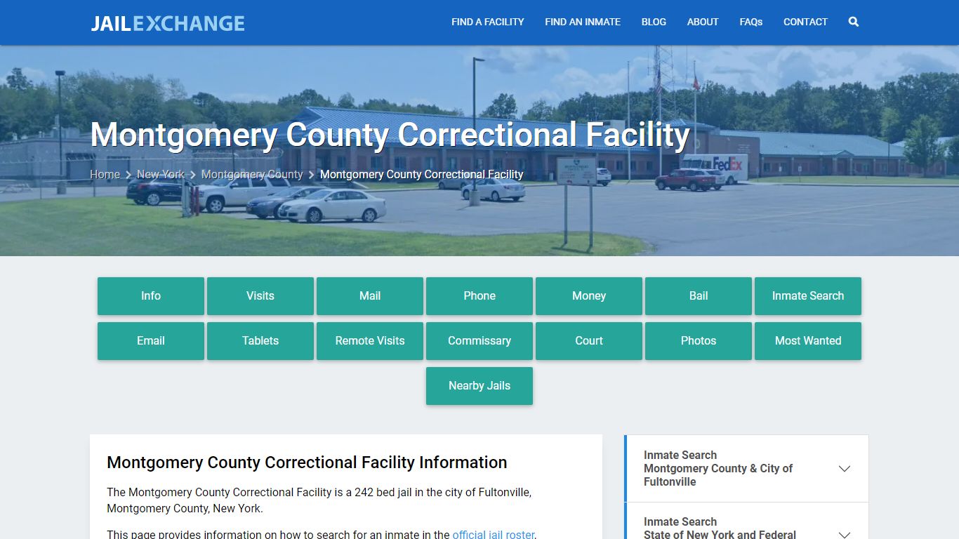 Montgomery County Correctional Facility, NY Inmate Search, Information