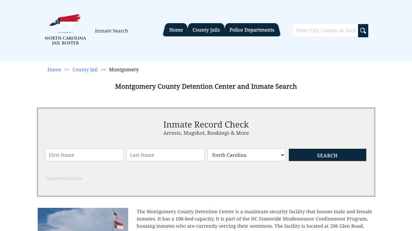 Montgomery County Detention Center and Inmate Search | North Carolina ...