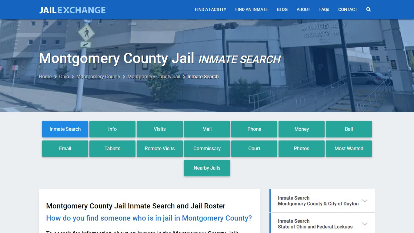 Inmate Search: Roster & Mugshots - Montgomery County Jail, OH