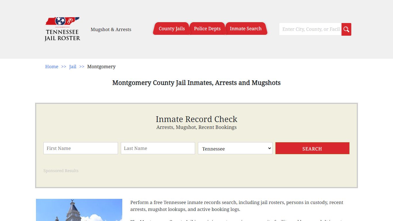 Montgomery County Jail Inmates, Arrests and Mugshots
