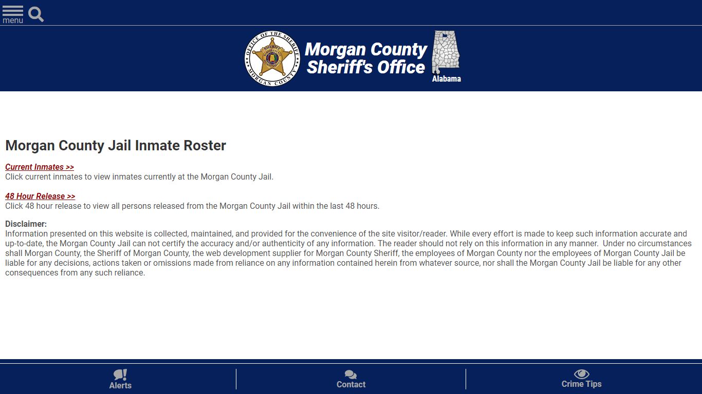 Roster Choose - Morgan County Sheriff, Alabama