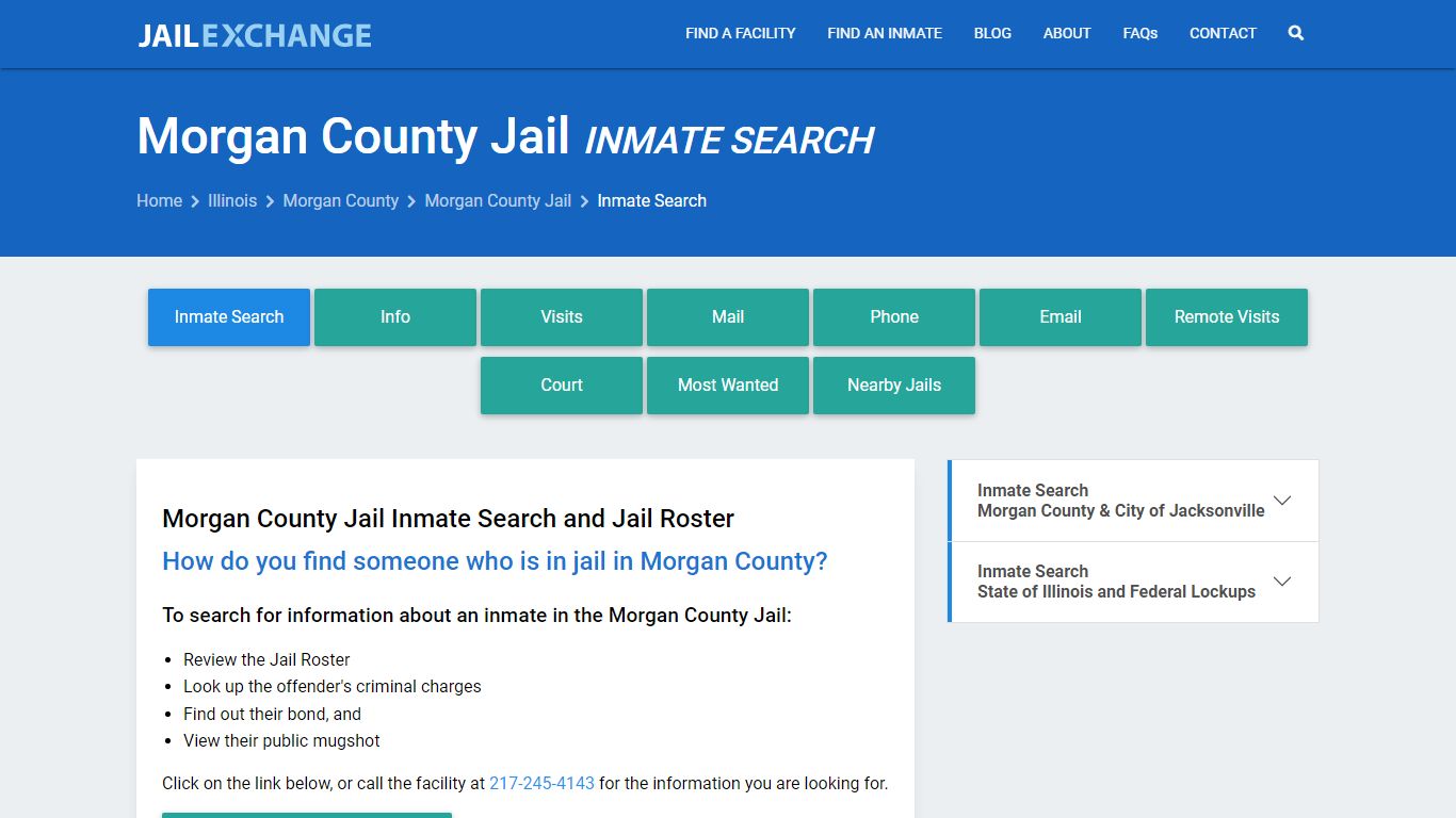Inmate Search: Roster & Mugshots - Morgan County Jail, IL