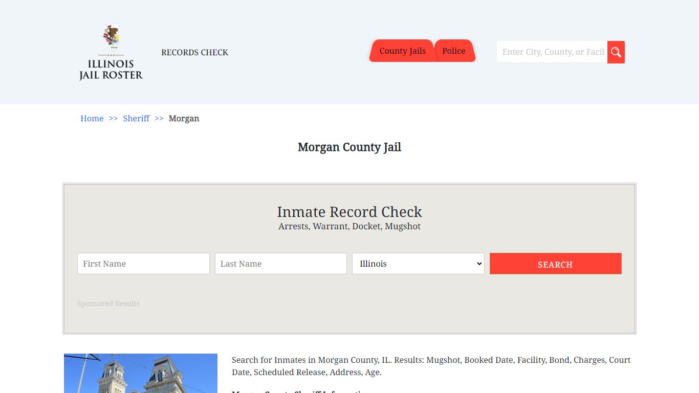 Morgan County Jail | Jail Roster Search