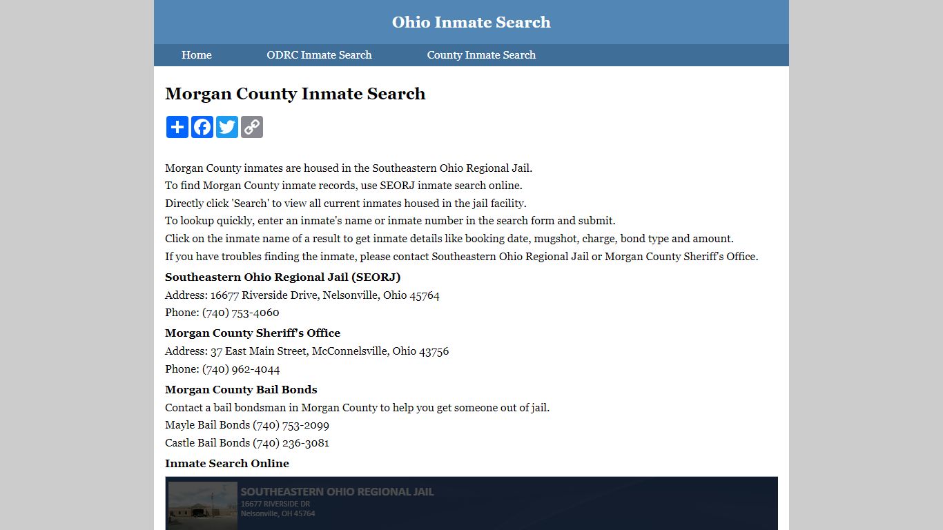 Morgan County Inmate Search