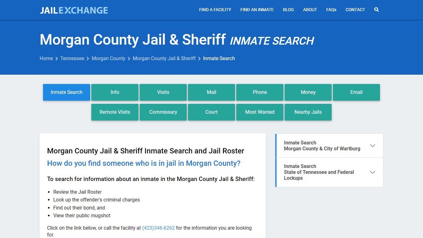 Morgan County Jail & Sheriff Inmate Search - Jail Exchange