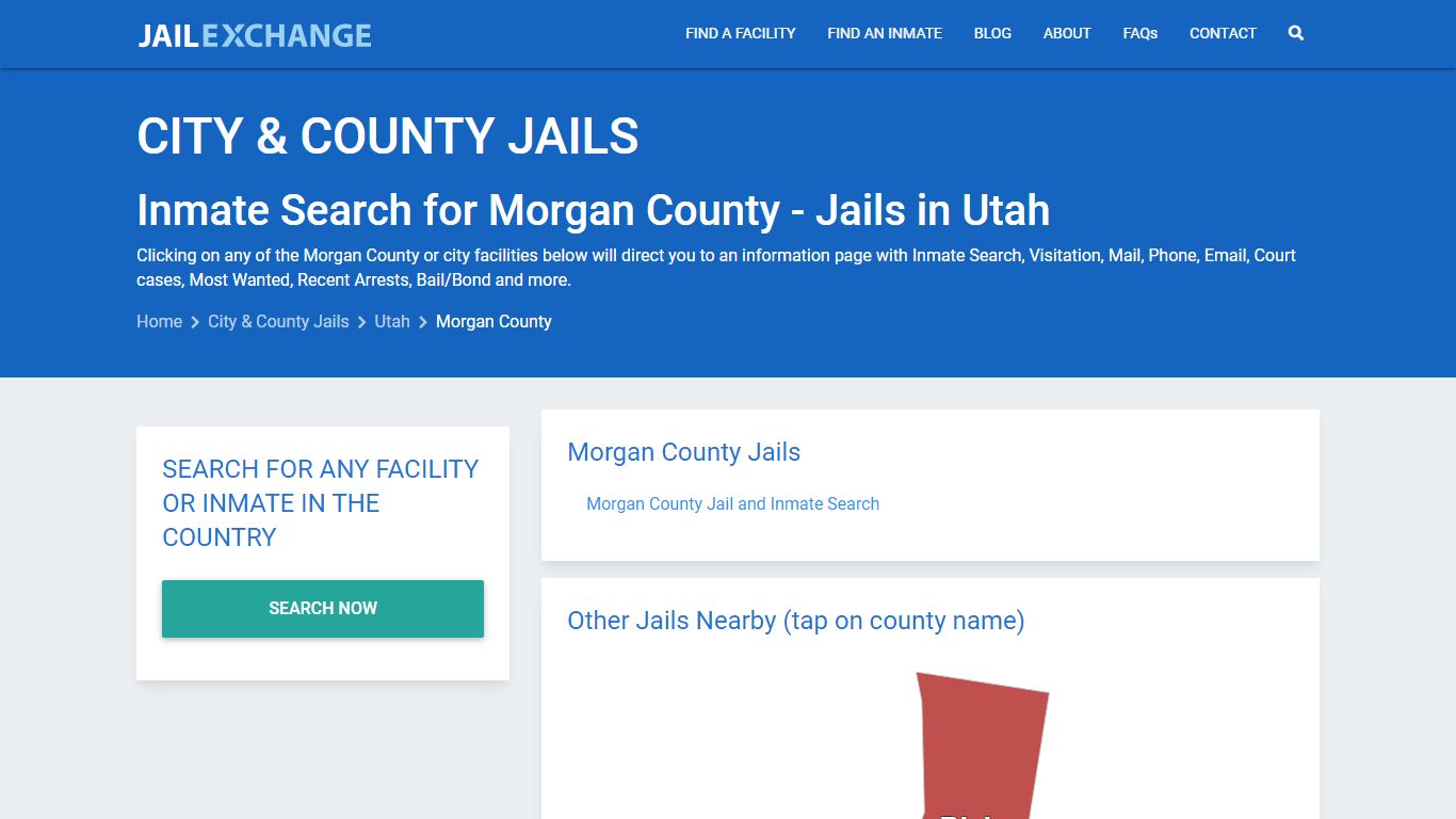 Inmate Search for Morgan County | Jails in Utah - Jail Exchange