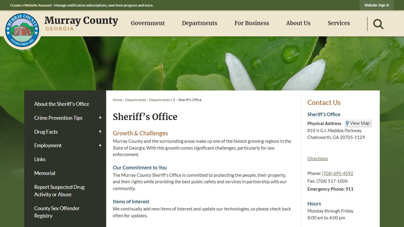 Sheriff’s Office | Murray County, GA - Official Website