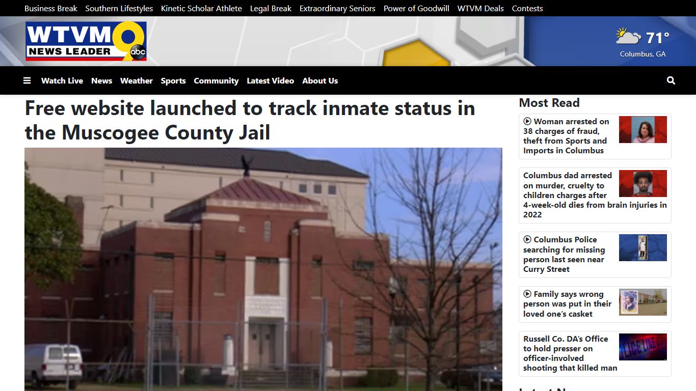 Free website launched to track inmate status in the Muscogee County Jail