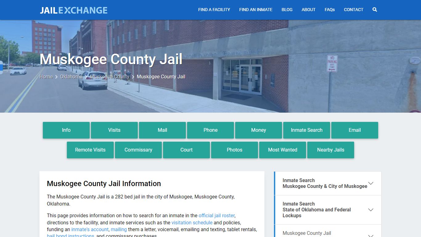 Muskogee County Jail, OK Inmate Search, Information