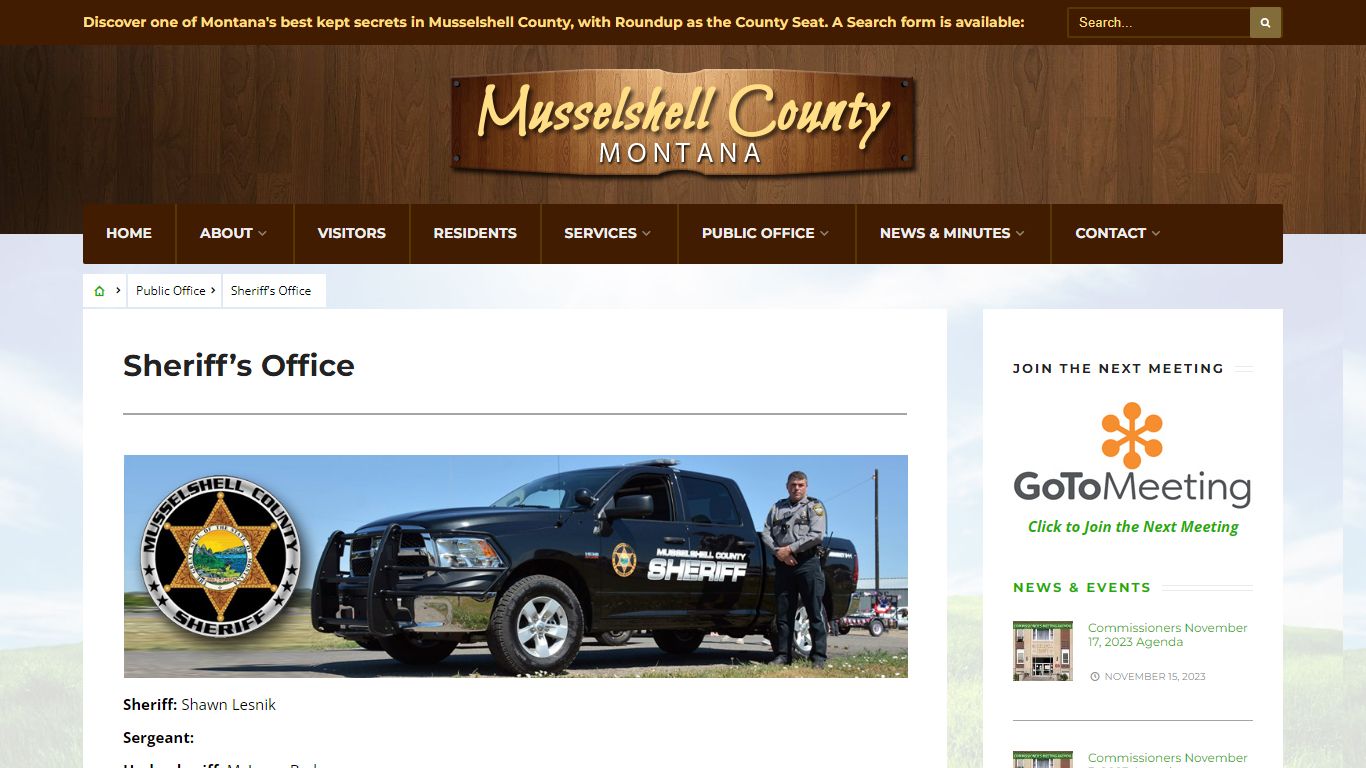 Sheriff's Office - Musselshell County