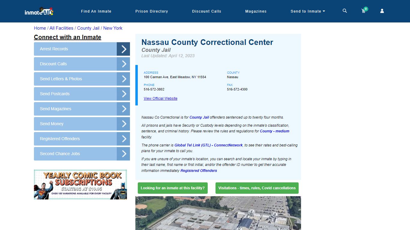 Nassau County Correctional Center - Inmate Locator - East Meadow, NY