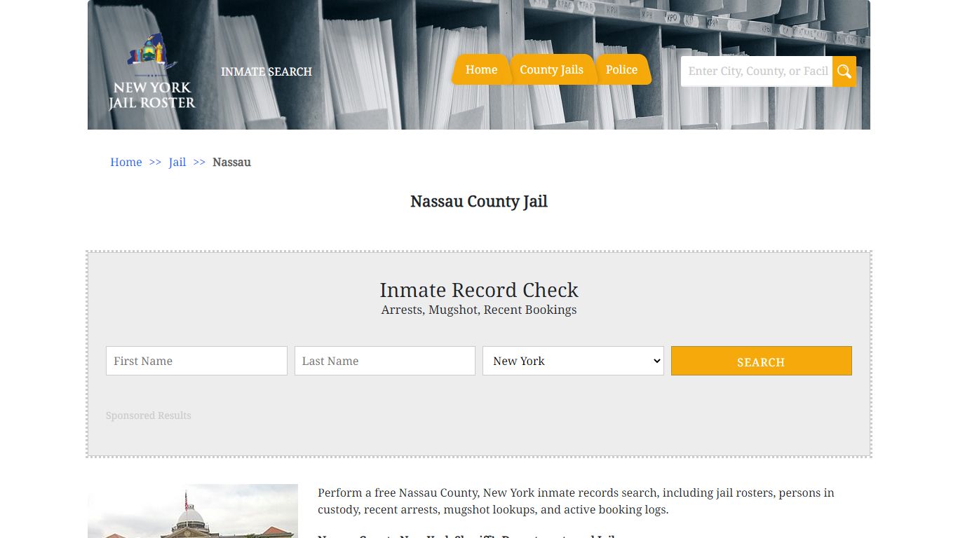 Nassau County Jail | Jail Roster Search