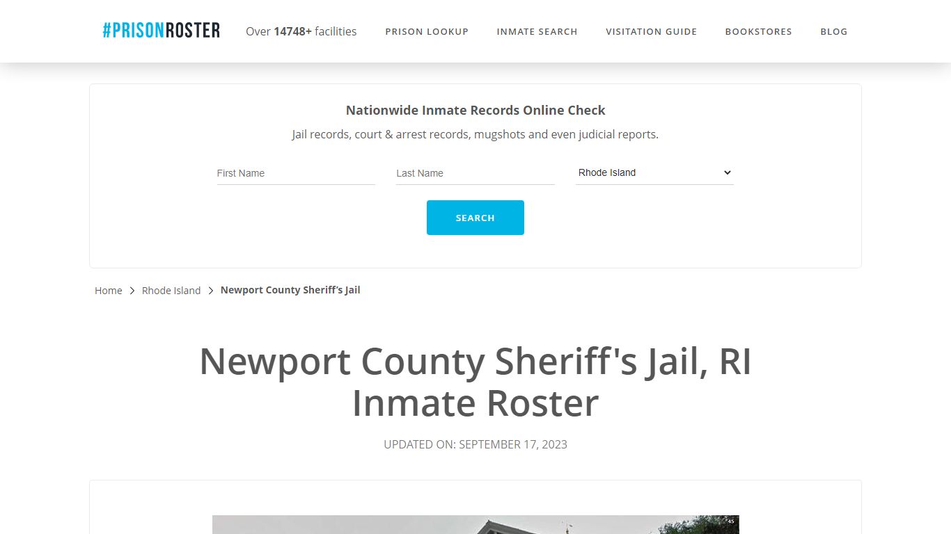 Newport County Sheriff's Jail, RI Inmate Roster - Prisonroster