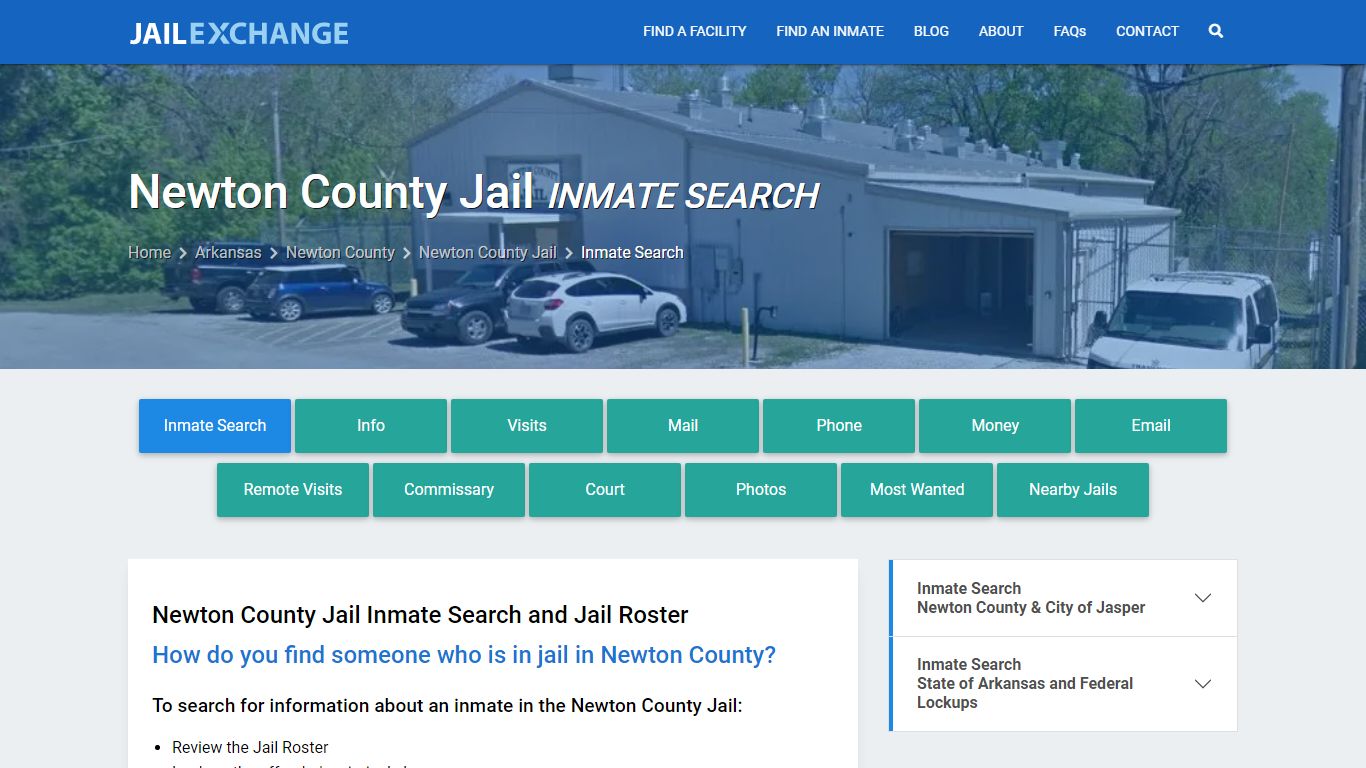 Inmate Search: Roster & Mugshots - Newton County Jail, AR