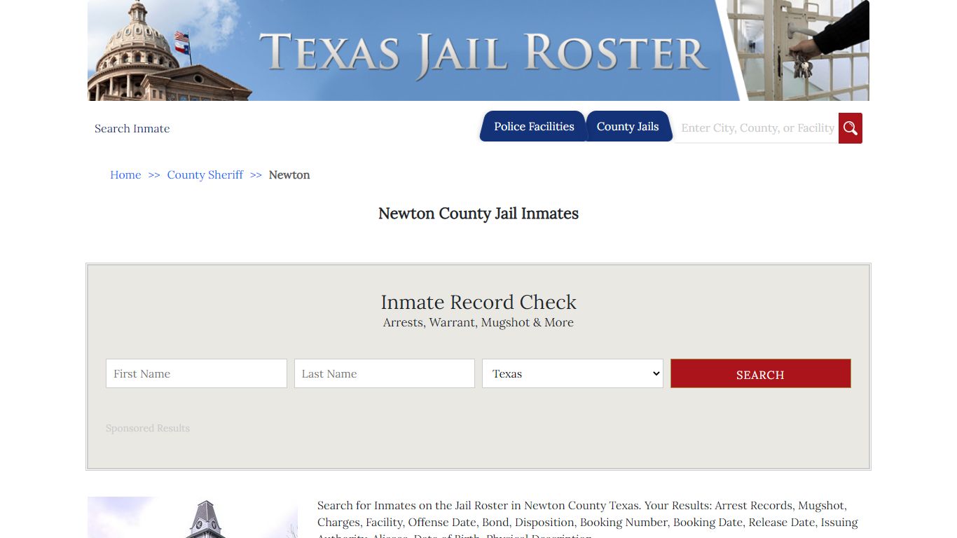 Newton County Jail Inmates | Jail Roster Search